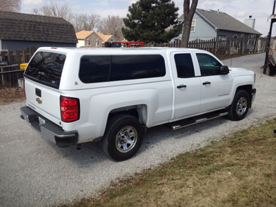 White Chevy Silverado